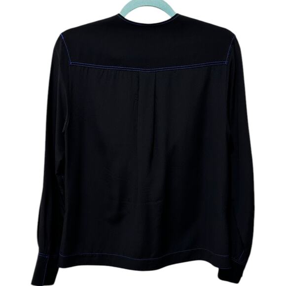 Rag & Bone Shields Silk Twill V-Neck Draped
Blouse - Picture 4 of 7